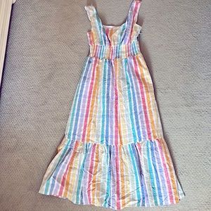 J.Crew seersucker striped dress